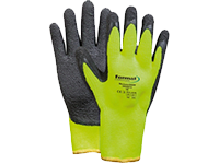 Thermally insulating safety gloves